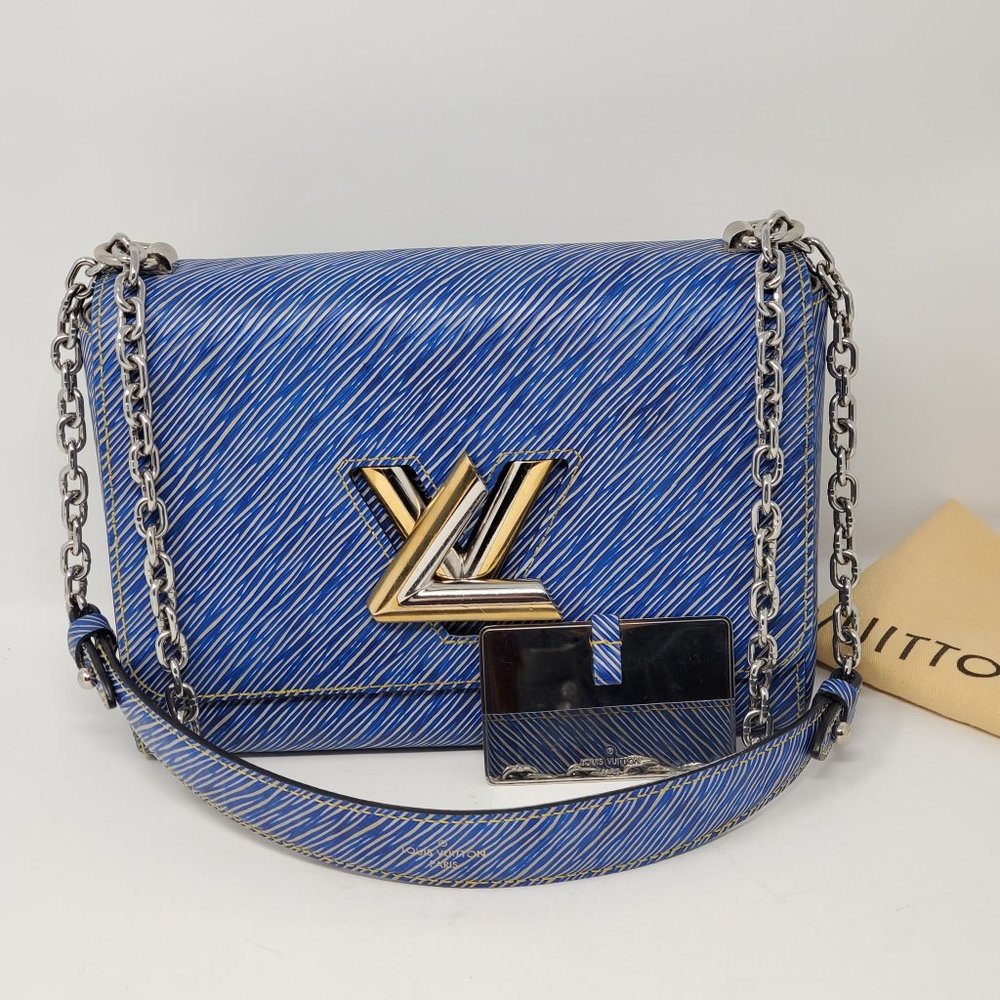 Louis Vuitton Twist MM Blue Denim Epi Leather Bag - Picture 2 of 16
